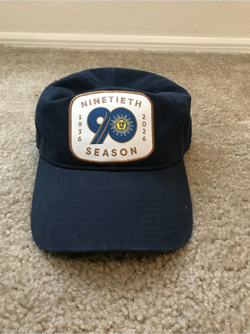 Sun Valley 90th Season Patch Navy Men’s Cap